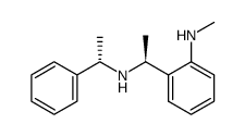 (1S,1'S)-N-(1'-phenylethyl)-1-(2''-(methylamino)phenyl)ethylamine Structure