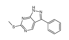 6-methylsulfanyl-3-phenyl-2H-pyrazolo[3,4-d]pyrimidine Structure