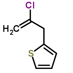 2-(2-Chloro-2-propen-1-yl)thiophene structure