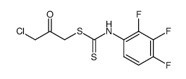 3-chloro-2-oxopropyl N-(2,3,4-trifluorophenyl)-dithiocarbamate结构式