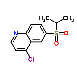 4-Chloro-6-(isopropylsulfonyl)quinoline Structure