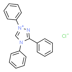 1,3,4-Triphenyl-4H-1,2,4-triazol-1-ium chloride结构式