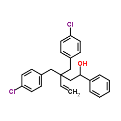 3,3-Bis(4-chlorobenzyl)-1-phenyl-4-penten-1-ol Structure