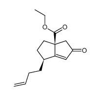 Ethyl rel-(1R,6R)-6-(But-3-enyl)-3-oxobicyclo<3.3.0>oct-4-ene-1-carboxylate Structure