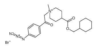 cyclohexylmethyl-N-(4-azidophenacyl)-N-methylisonipecotate结构式