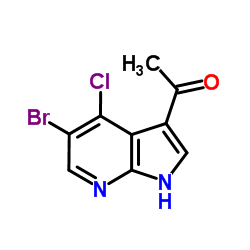 1-(5-Bromo-4-chloro-1H-pyrrolo[2,3-b]pyridin-3-yl)ethanone structure