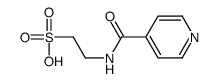 2-(pyridine-4-carbonylamino)ethanesulfonic acid Structure