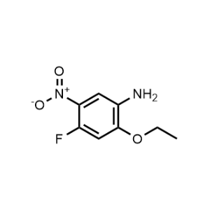 2-乙氧基-4-氟-5-硝基苯胺结构式