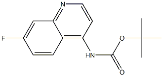 tert-Butyl (7-fluoroquinolin-4-yl)carbamate Structure