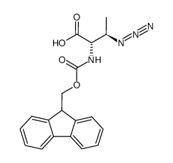 (2S,3R)-Fmoc-Abu(3-N3)-OH结构式