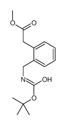 METHYL 2-(2-((TERT-BUTOXYCARBONYLAMINO)METHYL)PHENYL)ACETATE结构式