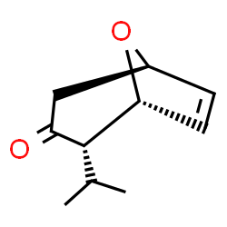 8-Oxabicyclo[3.2.1]oct-6-en-3-one,2-(1-methylethyl)-,(1R,2S,5R)-rel-(9CI) structure