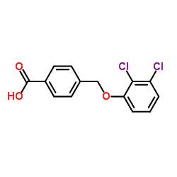 4-(2,3-dichlorophenoxymethyl)benzoic acid structure