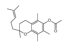 [2,5,7,8-tetramethyl-2-(4-methylpent-3-enyl)-3,4-dihydrochromen-6-yl] acetate Structure