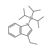 3-ethyl-1-(triisopropylsilyl)-1H-indole Structure