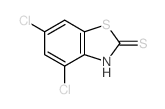 4,6-dichloro-3H-benzothiazole-2-thione Structure