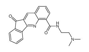 11-Oxo-11H-indeno[1,2-b]quinoline-6-carboxylic acid (2-dimethylamino-ethyl)-amide结构式