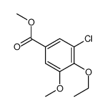 methyl 3-chloro-4-ethoxy-5-methoxybenzoate结构式