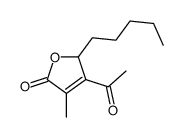 3-acetyl-4-methyl-2-pentyl-2H-furan-5-one Structure