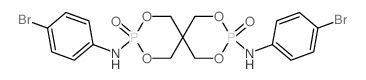 2,4,8,10-Tetraoxa-3,9-diphosphaspiro[5.5]undecane-3,9-diamine,N3,N9-bis(4-bromophenyl)-, 3,9-dioxide Structure