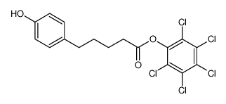 perchlorophenyl 5-(4-hydroxyphenyl)pentanoate Structure