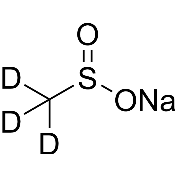 Sodium methanesulfinate-d3结构式