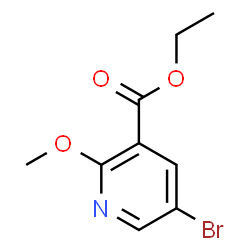 3-Pyridinecarboxylic acid, 5-bromo-2-Methoxy-, ethyl ester Structure