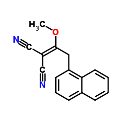 [1-Methoxy-2-(1-naphthyl)ethylidene]malononitrile结构式