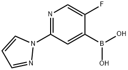 5-Fluoro-2-(1H-pyrazol-1-yl)pyridine-4-boronic acid图片