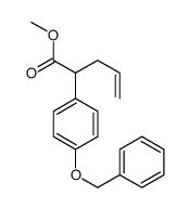 methyl 2-(4-(benzyloxy)phenyl)pent-4-enoate structure