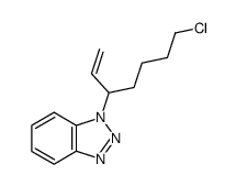 1-[1-(4-chlorobutyl)-2-propenyl]-1H-1,2,3-benzotriazole结构式