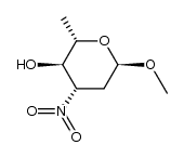 Methyl α-2,3,6-trideoxy-3-nitro-L-arabino-hexopyranoside Structure