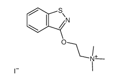 (2-benzo[d]isothiazol-3-yloxy-ethyl)-trimethyl-ammonium, iodide结构式