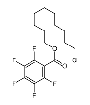 10-chlorodecyl 2,3,4,5,6-pentafluorobenzoate结构式