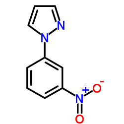 1-(3-硝基苯基)-1H-吡唑结构式