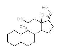 Androstan-17-one,11-hydroxy-, oxime, (5a,11b)- (9CI)结构式