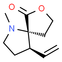 7-Oxa-1-azaspiro[4.4]nonan-6-one,4-ethenyl-1-methyl-,(4R,5R)-rel-(9CI) Structure