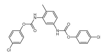 bis(4-chlorophenyl) (4-methyl-1,3-phenylene)dicarbamate结构式