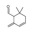 6,6-dimethyl-2-methylidenecyclohex-3-ene-1-carbaldehyde结构式