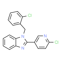 1-(2-CHLOROBENZYL)-2-(6-CHLORO-3-PYRIDINYL)-1H-1,3-BENZIMIDAZOLE结构式