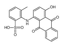 2-(4-Hydroxy-9,10-dioxoanthracene-1-ylamino)-5-methylbenzenesulfonic acid Structure