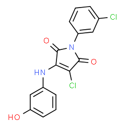 3-chloro-1-(3-chlorophenyl)-4-(3-hydroxyanilino)-1H-pyrrole-2,5-dione picture