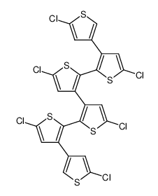 5,5',5'',5''',5'''',5'''''-Hexachloro-[3,3';2',2'';3'',3''';2''',2'''';3'''',3''''']sexithiophene结构式