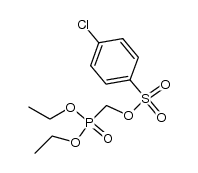 [bis(ethyloxy)phosphoryl]methyl 4-chlorobenzenesulfonate结构式