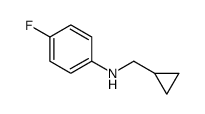 Benzenamine, N-(cyclopropylmethyl)-4-fluoro- (9CI) Structure