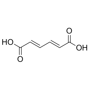 反式,反式-1,3-丁二烯-1,4-二羧酸结构式