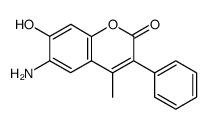 6-amino-7-hydroxy-3-phenyl-4-methylcoumarin结构式