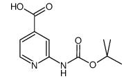 2-Boc-amino-4-pyridinecarboxylic acid Structure