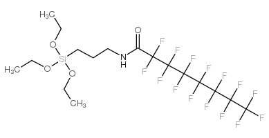 N-(3-TRIETHOXYSILYLPROPYL)PERFLUOROOCTANOAMIDE structure