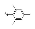 2,4,6-trimethyl 1-deuterio benzene结构式